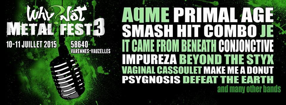 Bac FM partenaire du Why Not Metal Fest III