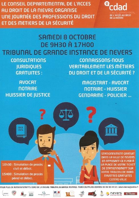 Journée des professions du droit et des métiers de la sécurité