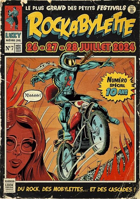 Le Rockabylette, du rock, des mobylettes… Et des cascades !